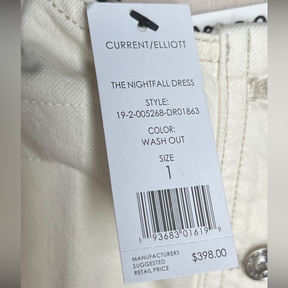 CURRENT/ELLIOTT NWT DENIM THE NIGHTFALL DRESS - - Picture 14 of 15
